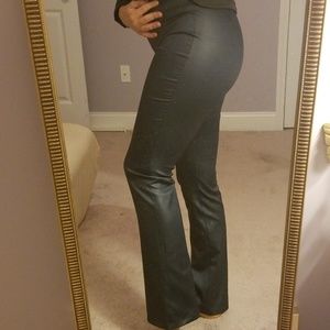 Dark grey satin finish pants